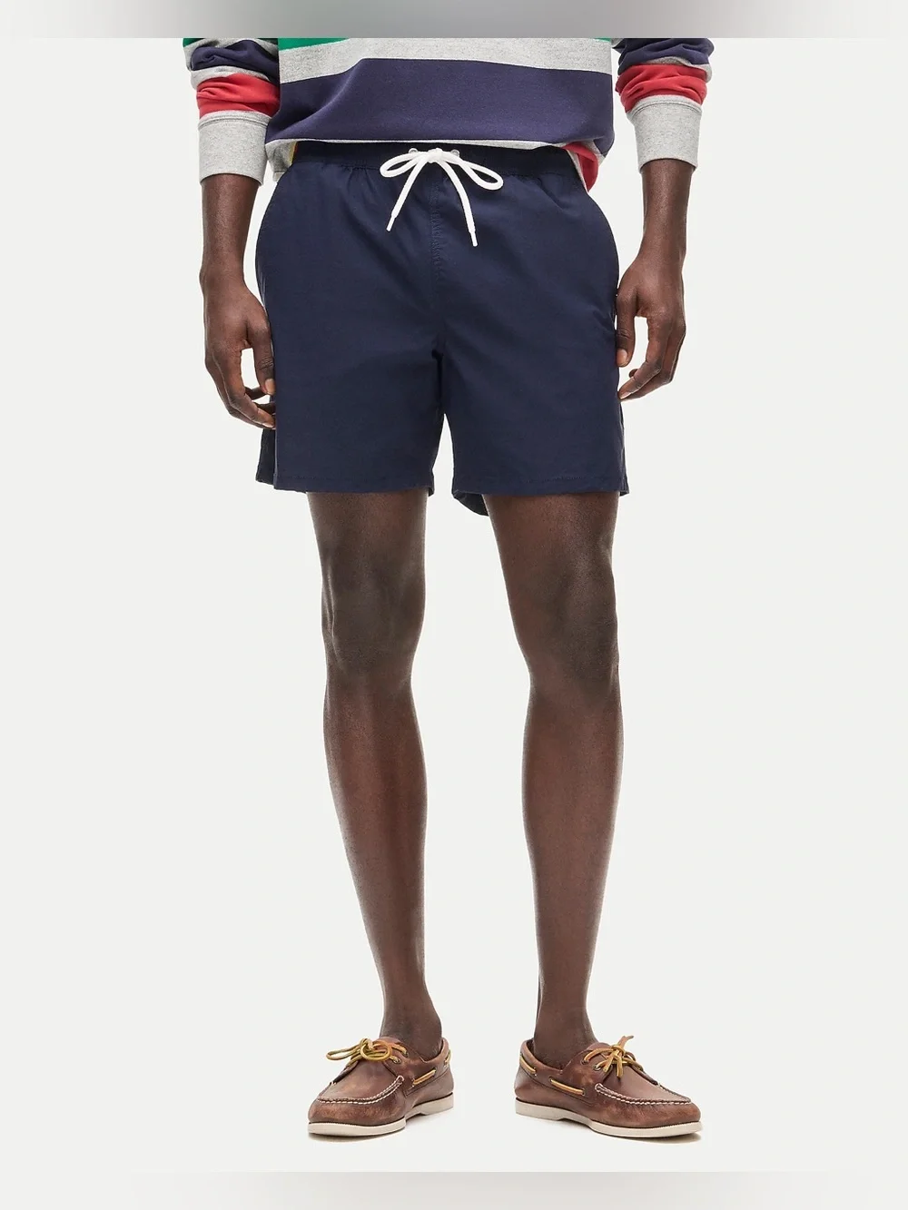 J.Crew 6'' stretch swim trunk with ECONYL® nylon in navy